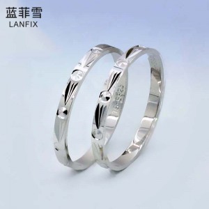 S925 Silver Jewelry Fashion CNC Car Flower Tail Ring Streamlined Exquisite Japanese and Korean Jewelry
