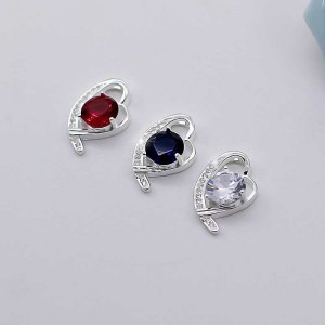 925 Silver pendant boutique fashion crystal micro-inlaid Love Pendant Europe and America